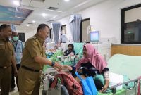 Wakil Wali Kota Bekasi Abdul Harris Bobihoe melakukan kunjungan kerja ke Rumah Sakit Umum Daerah Chasbullah Abdulmadjid.
