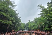 Peserta Festival Pramuka Keren 2025 merupakan Pramuka Penggalang tingkat SMP/MTs se-Kota Bekasi