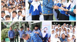 Wali Kota Bekasi, Tri Adhianto, menyampaikan apresiasi atas terselenggaranya kegiatan Roots Day dan peran aktif siswa dalam menolak segala bentuk perundungan