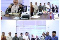 Ketua Dekranasda Kota Bekasi, Wiwiek Hargono Tri Adhianto, bersama jajaran pengurus Dekranasda serta para kepala perangkat daerah terkait.foto bersama DPRD Provinsi Banten