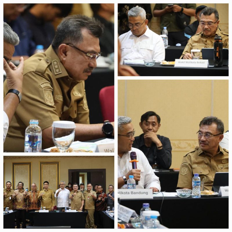 Wakil Wali Kota Bekasi Abdul Harris Bobihoe saat menghadiri Forum Diskusi Aktual Strategi Pengelolaan Kawasan Stadion Sepak Bola Di Daerah Berbasis Pemberdayaan UMKM yang berlangsung di Jakarta.
