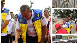 Wali Kota Bekasi, Tri Adhianto, meresmikan Polder Air Griya Bintara RW 12 yang berlokasi di Kelurahan Bintara, Kecamatan Bekasi Barat