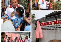 Wali Kota Bekasi, Tri Adhianto, meresmikan Taman Harapan RW 15 yang berlokasi di Kelurahan Duren Jaya, Kecamatan Bekasi Timur dengan dihadiri juga oleh Anggota DPRD Kota Bekasi Fraksi PAN, Evi Mafriningsianti.