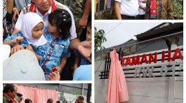 Wali Kota Bekasi, Tri Adhianto, meresmikan Taman Harapan RW 15 yang berlokasi di Kelurahan Duren Jaya, Kecamatan Bekasi Timur dengan dihadiri juga oleh Anggota DPRD Kota Bekasi Fraksi PAN, Evi Mafriningsianti.