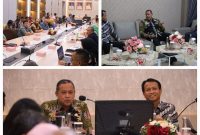 Tri Adhianto melakukan audiensi dengan Komisi Pemberantasan Korupsi (KPK) RI yang diwakili Direktur Koordinasi dan Supervisi Wilayah, Bahtiar Ujang Purnama.