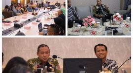Tri Adhianto melakukan audiensi dengan Komisi Pemberantasan Korupsi (KPK) RI yang diwakili Direktur Koordinasi dan Supervisi Wilayah, Bahtiar Ujang Purnama.
