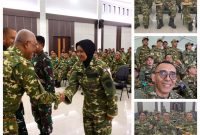 Kepala Badan Pengembangan Sumber Daya Manusia (BPSDM) Pertahanan Kemhan RI, Mayor Jenderal TNI Ketut Gede Wetan Pastia, dengan didampingi oleh Ketua Umum PWI Pusat, Akhmad Munir dan Sekjen PWI Pusat, Zulmansyah Sekedang, di retret di Pusat Kompetensi Bela Negara, Desa Cibodas, Kecamatan Rumpin, Kabupaten Bogor, Jawa Barat
