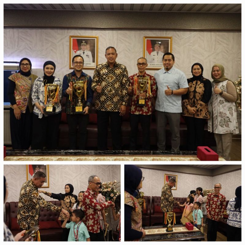 Wali Kota Bekasi hari ini menerima audiensi dari Sanggar Gantari Gita Khatulistiwa di ruang kerja Wali Kota Bekasi 