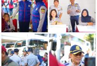 Wali Kota Bekasi, Tri Adhianto didampingi Kepala Dinas Perhubungan Kota Bekasi, Zeno Bachtiar, S.Si.T., M.Si., M.T