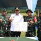 Wali Kota Bekasi, Tri Adhianto bersama TNI resmi membuka program TNI Manunggal Membangun Desa (TMMD) ke-128