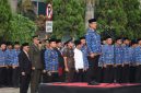Upacara dipimpin langsung oleh Pelaksana Harian (Plh) Wali Kota Bekasi, Abdul Harris Bobihoe, dan dihadiri unsur Forum Koordinasi Pimpinan Daerah (Forkopimda), aparatur sipil negara, serta jajaran Pemerintah Kota Bekasi.